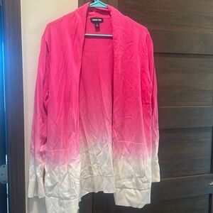 Large Lands End Ombré Cardigan